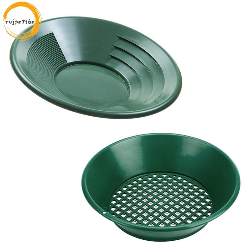 2 Chiếc Giặt, Máy Phun Vàng, Màn Hình, Màn Hình Khai Thác, Dụng Cụ Phát Hiện Kim Loại, Chảo Vàng Sàng, Bát Nhựa Xanh