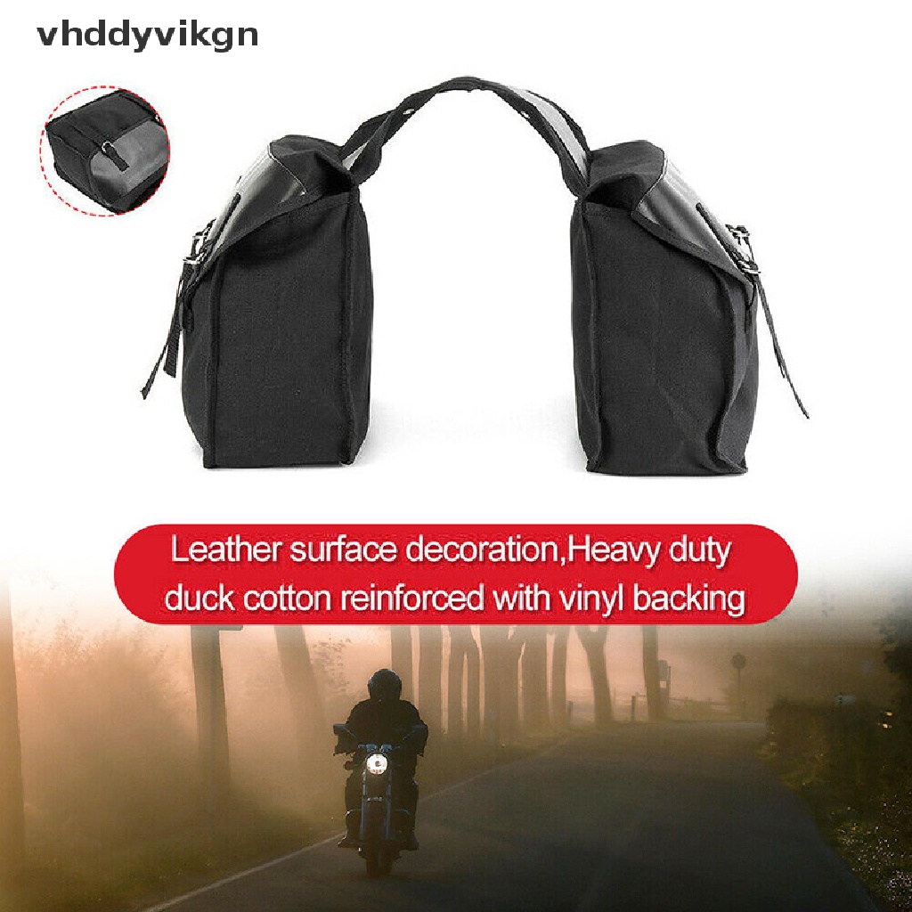 Túi vải màu đen chống thấm nước tiện lợi cho xe máy
