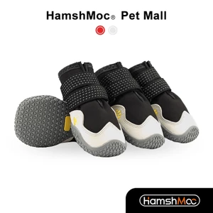 HamshMoc Chống Nước Cho Chó Giày Phản Quang Chó Bốt 4 Chiếc Chống Trơn Trượt Thoải Mái Thoáng Khí Chắc Chắn Ngoài Trời Paw Bảo Vệ Cho Chó