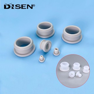 10.5mm-30mm Xám / Mờ Silicon Cao Su Snap-on Grommet Lỗ Cắm Mũ Cuối Dây Bung Cáp Bảo Vệ Bush