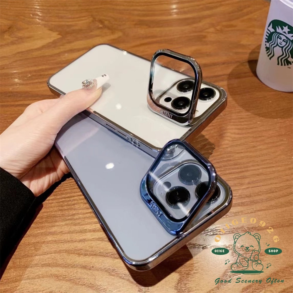 Ốp Điện Thoại PC Cứng Chống Rơi Có Giá Đỡ Cho Iphone14 13 Pro Max 14 HD