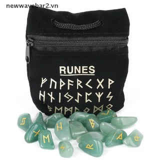 [Mới] Đá Rune Đá Rune Có Túi Bảo Quản Witches Runes Set Đá Bói Toán Pha Lê Tự Nhiên Để Cân Bằng Thiền.