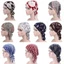MERIGGIARE Mũ Cotton gió Bandana, Khăn xếp in hoa thông thường mùa xuân, Mũ ngủ Bohemia thời trang Beanies Headwrap Nữ Quốc gia