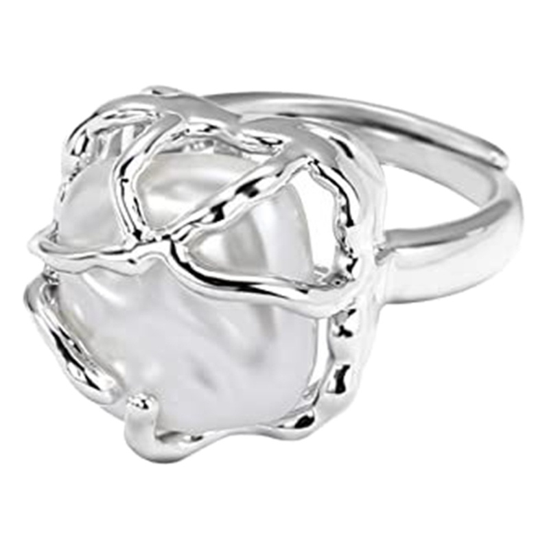 Dasbsug Nhẫn Đá Tự Nhiên Không Đều Với Opal Thẩm Mỹ Egirl Nhẫn Rỗng Cho Nữ Y2K Xu Hướng Nhẫn Thời Trang Ngón Tay Jewe