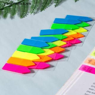 Set 100 Tờ Giấy Ghi Chú Tự Dính Hình Mũi Tên Màu Dạ Quang yancrane3.vn
