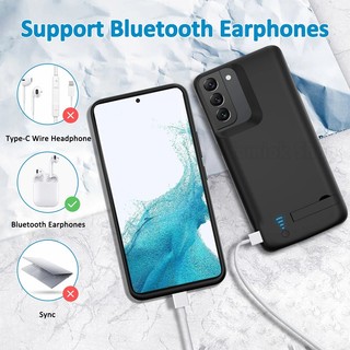 [JLK] Vỏ sạc pin di động 5000mAh cho sạc dự phòng Samsung S26 Ultra S25 S24 S22 S21 Plus 17 Air 16 15 14 / 13 / 12 / 11 Pro Max SE 6 / 6S / 7 / 8 Bank Power Điện thoại ngoài Vỏ sạc