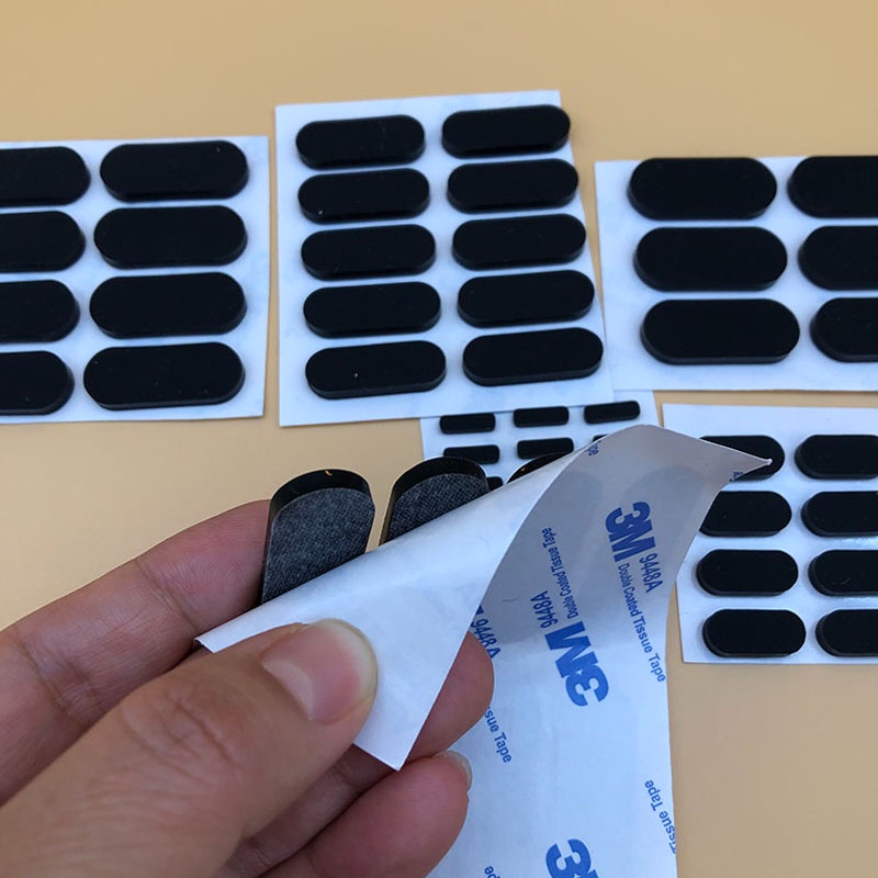10 Cái Chiều Dài 10-33mm Chống Trơn Trượt Tự Dính Silica Gel Hình Bầu Dục Thảm Tủ Thiết Bị Chân Miếng Lót Sàn Bảo Vệ Đồ Nội Thất Bàn Và Ghế Chống Trơn Trượt Giảm Sốc Chiều Rộng 3-4mm