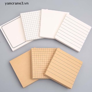 3.vn Giấy ghi chú ca rô màu trơn Tiện lợi cho văn phòng / trường học