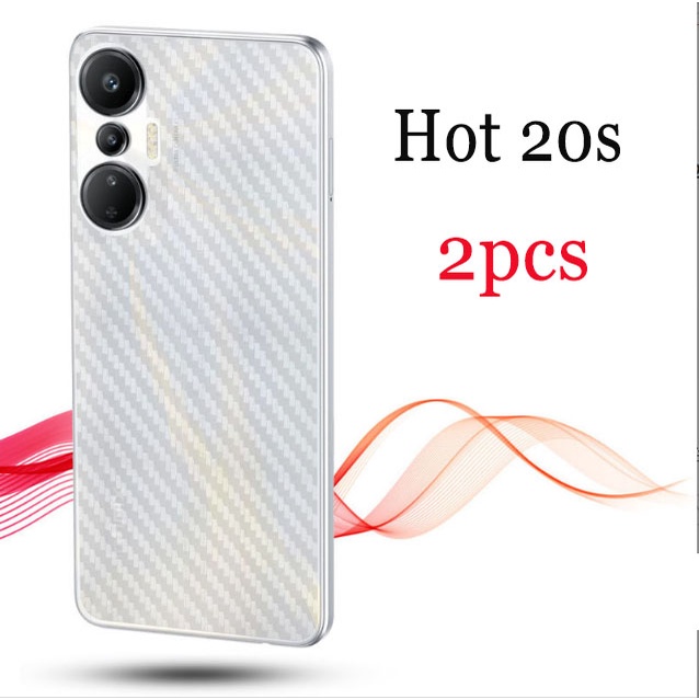 2 Chiếc Infinix Smart 7 Sợi Carbon Mặt Sau Phim Dành Cho Infinix Smart 6 plus Zero 20 Zero 5G 2023 Note 12 G96 G88 11 10 Pro Hot 20S 20i 20 Play 11S NFC 12i 10i 12 11 10 9 Chơi Bảo Vệ