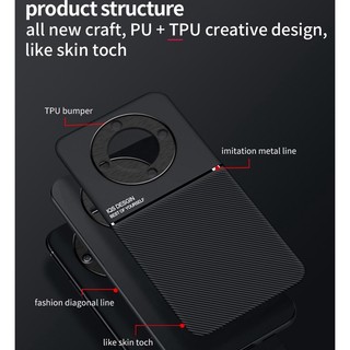 Ốp Lưng Da Thông Minh Silicon TPU Mờ Chống Sốc Cho Honor X9c X9d X9a X9C X9A X9B 5G, Giá Đỡ Gắn Xe Từ Tính