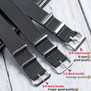 Dây Đeo Đồng Hồ Bằng Nylon Thoáng Khí Phong Cách Quân Đội Kích Thước 20mm 22mm Mới