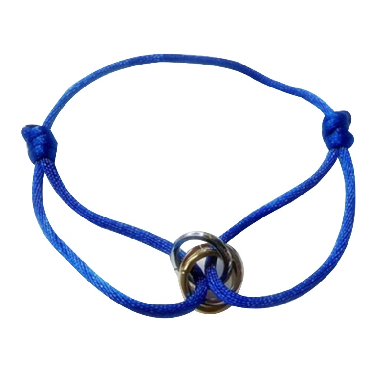 Yoioi Vòng Tay Dây Bện Khóa Kim Loại handmade Có Thể Điều Chỉnh Dành Cho Cặp Đôi