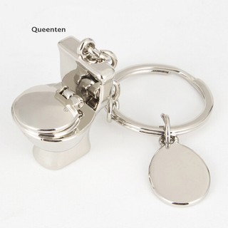 Queenten Dễ Thương Nhà Vệ Sinh Mãi Mãi Móc Khóa Kim Loại Móc Khóa Keyfob Quà Tặng Sáng Tạo QT