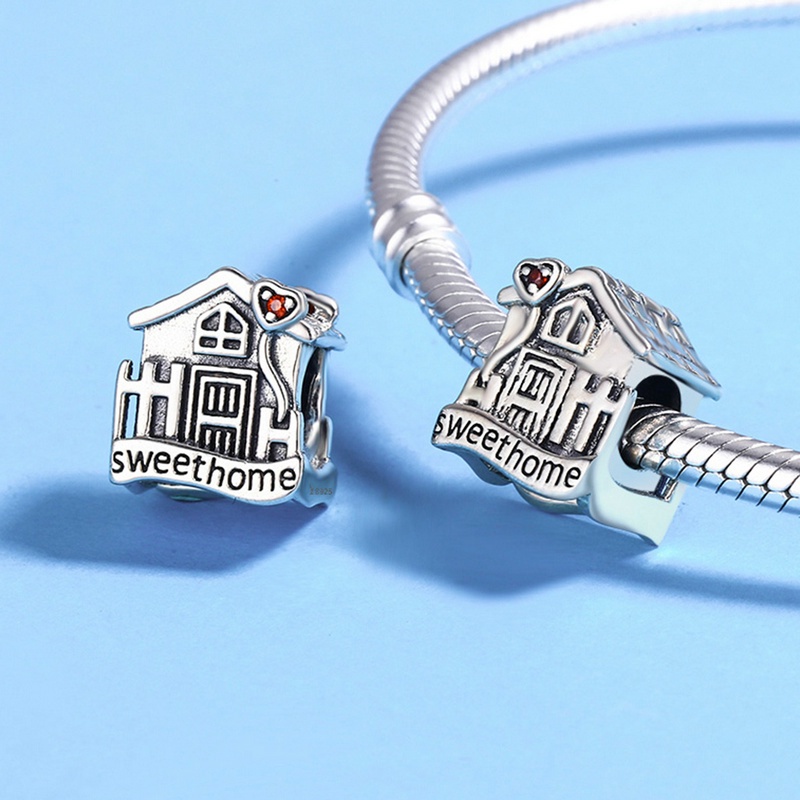 Hạt charm BAMOER bằng bạc 925 hình trái đất độc đáo