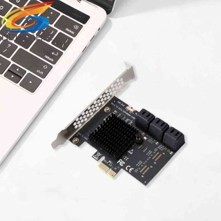 Card Mở Rộng Pcie 1X Sang SATA3.0 6 Cổng PCI-E X1 / X4 / X8 / X16 6Gbps Cho Máy Tính
