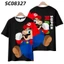 YB1 Super Mario Bros Áo Thun Anime Unisex Tay Ngắn Áo Trẻ Em Người Lớn Đồ Họa Tee 3D Áo Sơ Mi Plus Kích Thước BY1
