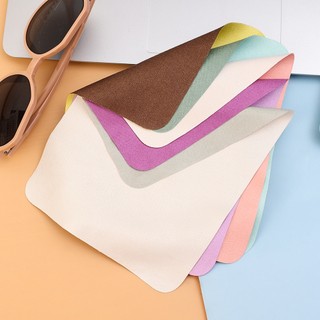 Khăn Lau Mắt Kính Bằng Sợi Microfiber Hai Mặt Chống Sương Mù Có Thể Tái Sử Dụng