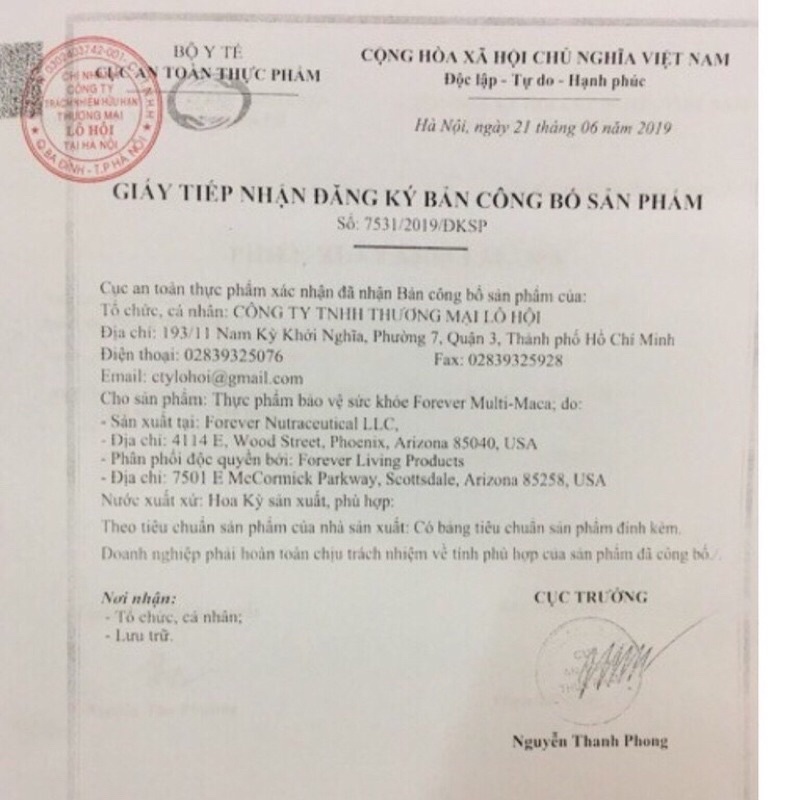 [CHÍNH HÃNG] Viên uống Tăng Cường Sinh Lý Nam Forever Multi Maca 215flp. Sản Phẩm Lô Hội.