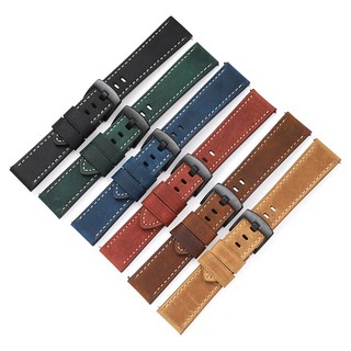 Dây Đeo Bằng Da Ngựa 20mm 22mm 24mm Cho Đồng Hồ Samsung S2 Galaxy watch 3 41 / 45mm