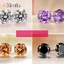 ♥Bông Tai Bạc Đính Đá Zircon Nhiều Màu Thời Trang Cho Nữ