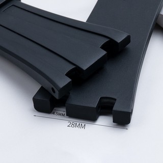 Dây Cao Su Fluorine Thay Thế Cho Đồng Hồ Cơ 26mm 27mm 28mm 30mm
