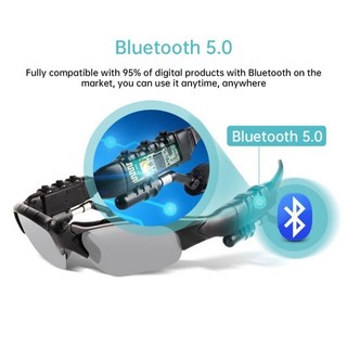 Kính Mát Phân Cực 2 Trong 1 Kết Nối Bluetooth Kèm Mic Cho Điện Thoại