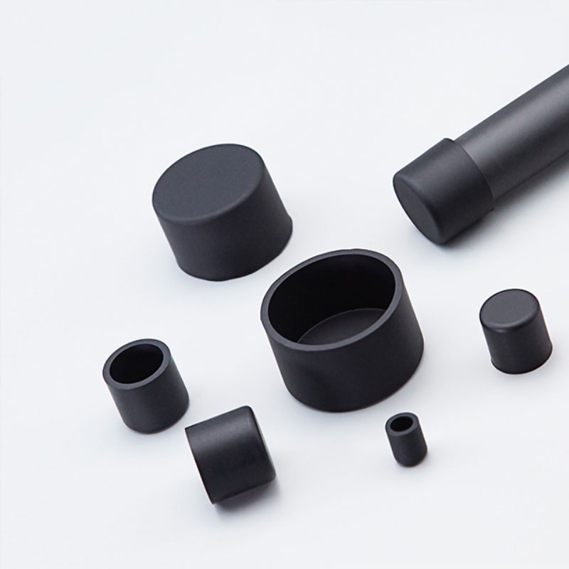 1 / 5 / 10 Chiếc Đen Tròn Silicon Cao Su Vỏ Silicon Cao Su Nắp Cách Nhiệt Tay Bàn Ghế Chân Bao Ống Tay ID 3.7-74.5mm