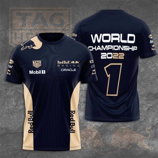 Áo Thun Người Hâm Mộ Red Bull Racing, Size Lớn, Phù Hợp Mặc Thể Thao