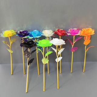 Hoa Hồng Mạ Vàng 24K Dùng Làm Quà Tặng