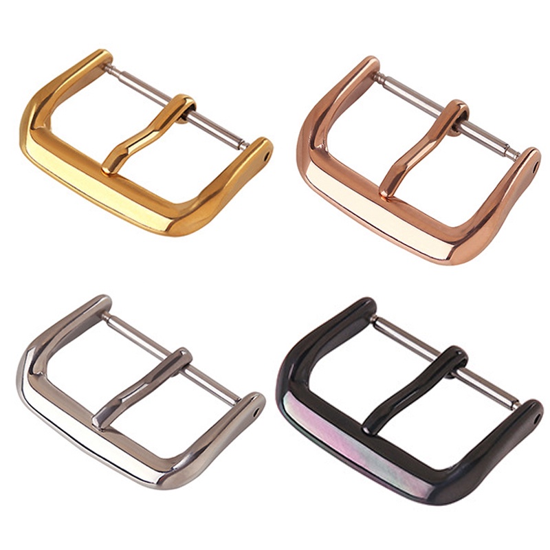 Khóa Cài Dây Đồng Hồ Bằng Thép Không Gỉ Kích Thước 10mm 12mm 14mm 16mm 18mm 20mm