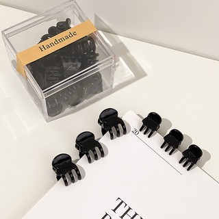 Set 10 kẹp tóc mini màu đen bóng và nhám trang trí cho tóc cực xinh và năng động K20
