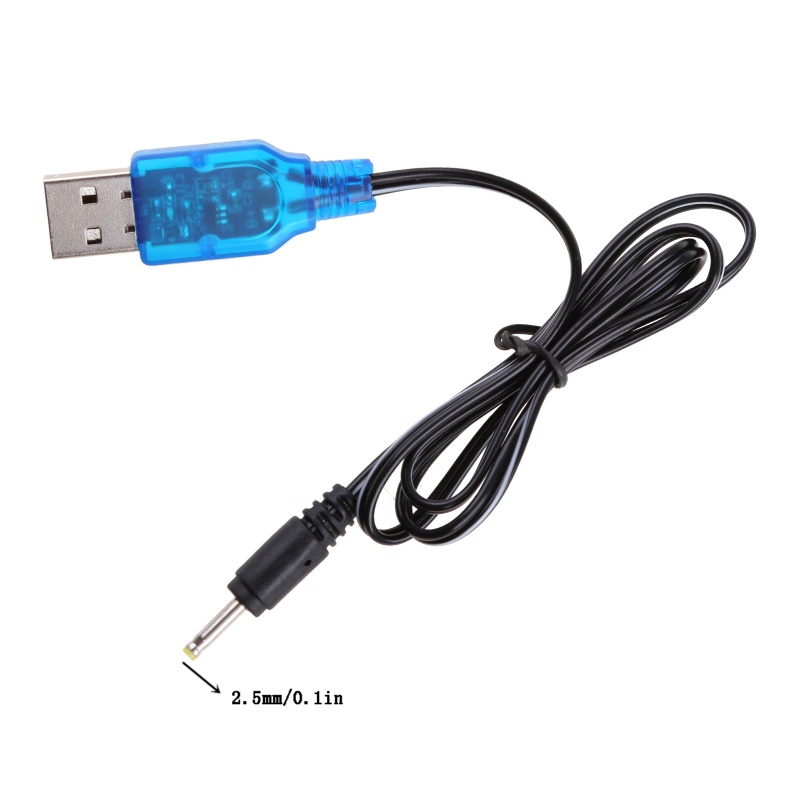 Li 3 7V Đen USB Sạc Adapter Cáp 2 5mm 3 5mm Lithium Lipo Cho Máy Bay Không Người Lái Trực Thăng RC Đồ Chơi Cáp Sạc USB