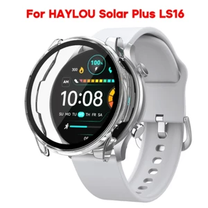 Vỏ bảo vệ màn hình WU Full Edge cho Solar Plus LS16 Khung chống trầy xước Đồng hồ thông minh Ốp lưng một mảnh-She