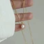 Vòng cổ ngọc trai DELMER Thời trang dành cho nữ Sang trọng Thanh lịch Tính khí Hợp thời trang Vòng cổ phong cách Hàn Quốc