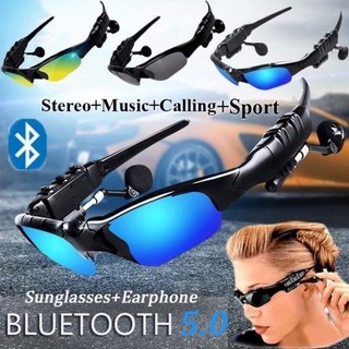 Kính Mát Phân Cực 2 Trong 1 Kết Nối Bluetooth Kèm Mic Cho Điện Thoại