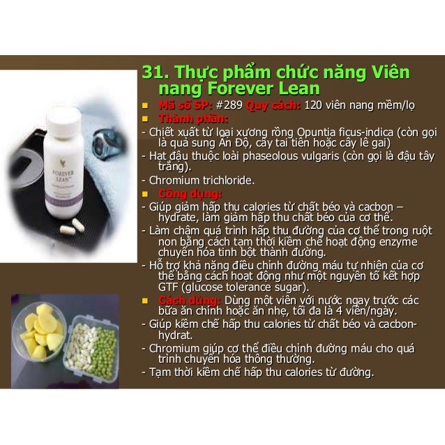 Viên Hỗ Trợ Kiểm Soát Cân Nặng #289FlP Lô Hội. Forever Lean. Hạn Chế Hấp Thu Chất Béo. 120 Viên