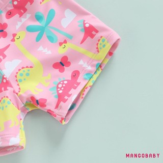 Bộ đồ bơi hai mảnh MG-Girl 's, Áo ngắn tay in hình khủng long hoạt hình cho bé mới biết đi + Quần Short