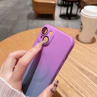 mới! Ốp Điện Thoại Mềm Chống Vân Tay Cho Iphone 11 12 13 14 Pro Max 14Plus Vỏ Điện Thoại Từ Tính Chống Vỡ Có Bảo Vệ Ống Kính