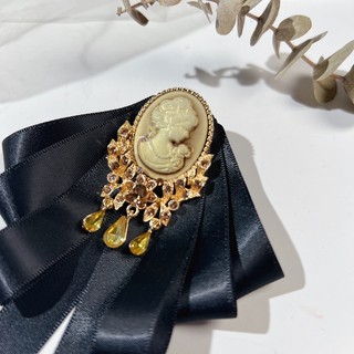 Nơ Cài Cổ Áo Màu Trơn Phong Cách Anh Quốc Vintage Thời Trang