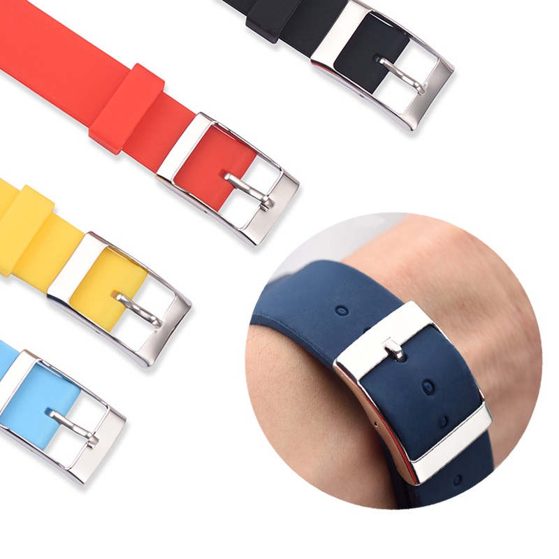 Khóa Kim Loại Màu Bạc 16 18 20mm 22mm Chất Lượng Cao Cho Đồng Hồ Omeg Swatch Planetary Cobrand Chòm Sao