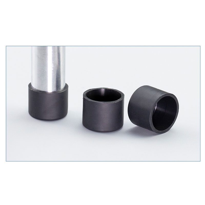 1 / 5 / 10 Chiếc Đen Tròn Silicon Cao Su Vỏ Silicon Cao Su Nắp Cách Nhiệt Tay Bàn Ghế Chân Bao Ống Tay ID 3.7-74.5mm