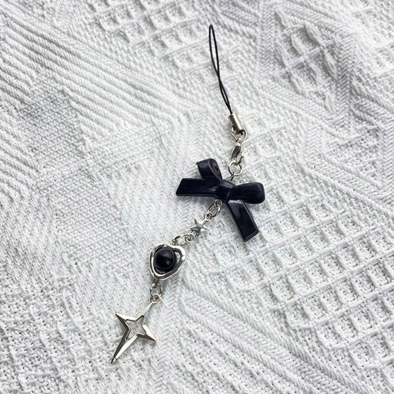 Ppy Móc Khóa Cho Túi Điện Thoại Dễ Thương Cross-Bow Charm Nữ Dây Đeo Dây Đính Hạt Dây Xích