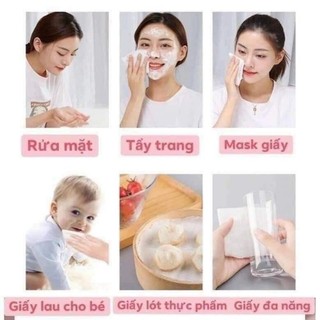 Túi khăn lau mặt dùng 1 lần animerry khăn vải khô đa năng tẩy trang tiện lợi 40 tờ #A13