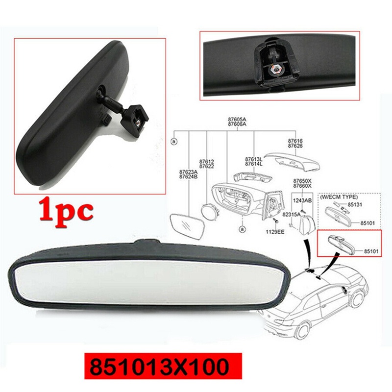 851013X100 Bên Trong Gương Chiếu Hậu Cho Hyundai Sonata Elantra Veloster / Kia Forte Xe Ô Tô Nội Thất Gương Chiếu Hậu