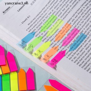 Set 100 Tờ Giấy Ghi Chú Tự Dính Hình Mũi Tên Màu Dạ Quang yancrane3.vn
