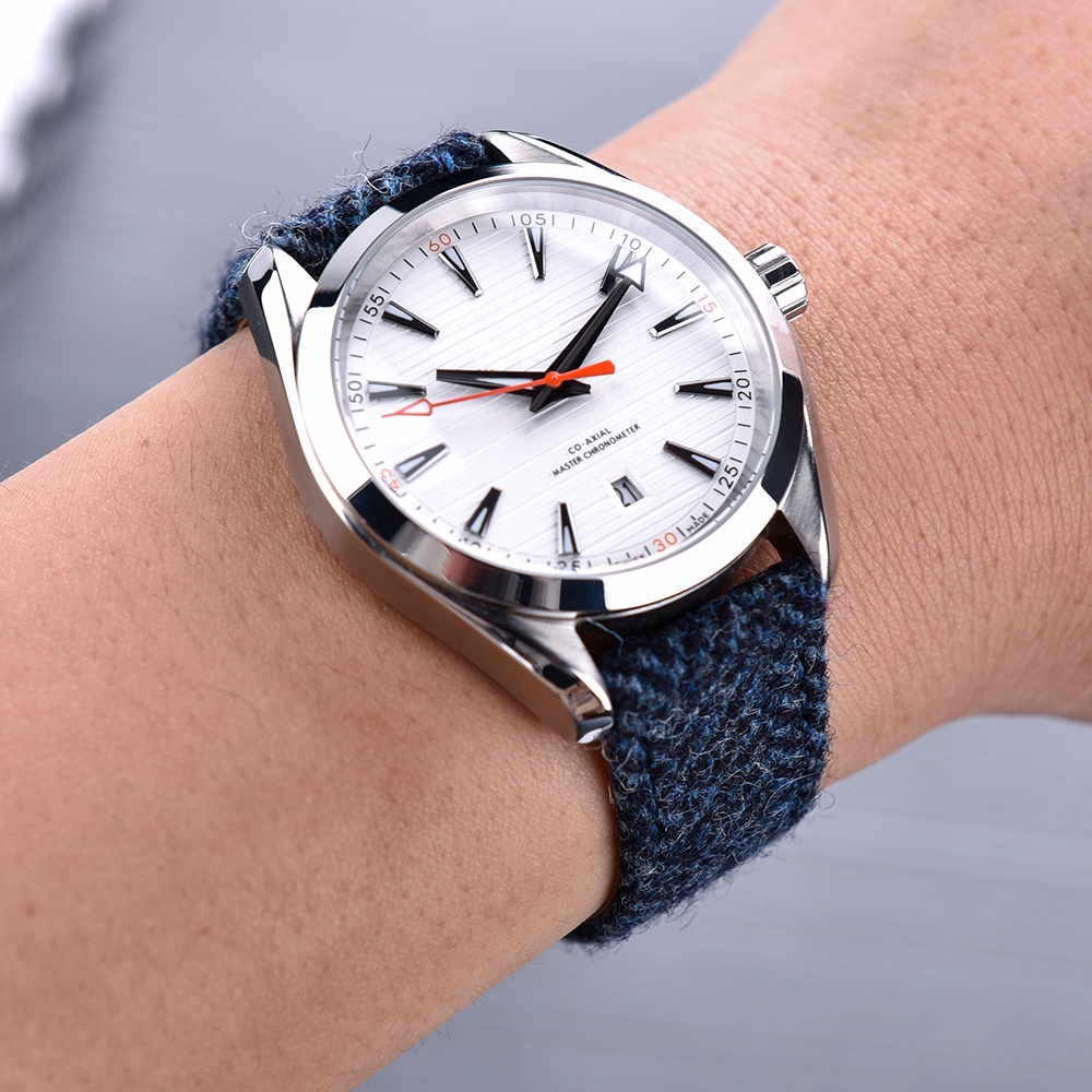 Dây Đeo Đồng Hồ Bằng Da Nylon 18mm 20mm 22mm Phong Cách Vintage