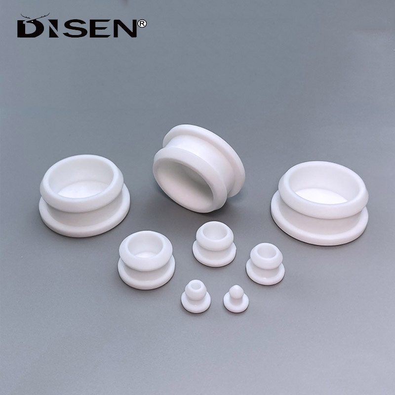 2.5mm đến 50,6mm Cao Su Silicon Snap-on Lỗ Cắm Trống Đầu Nắp Niêm Phong Nút Chặn Trắng