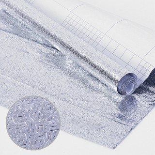 Cuộn giấy bạc dán bếp chống thấm, decal dán tường cách nhiệt bền đẹp tiện lợi