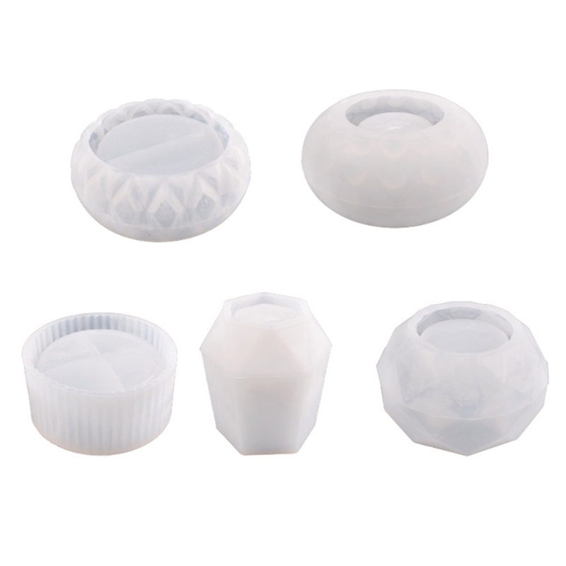 Khuôn Silicone Hình Đa Giác Làm Chậu Cây Sen Đá DIY