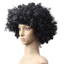 SAVORBOX Đen Afro Xoăn Tóc Giả Nhiều Màu Sắc Quà Tặng Chú Hề Cosplay Người Hâm Mộ Bóng Đá Carnival Tiệc Xoăn Tóc